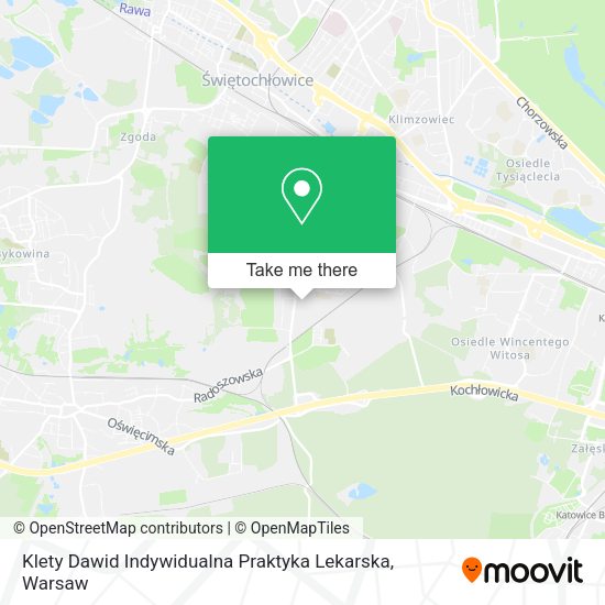 Klety Dawid Indywidualna Praktyka Lekarska map