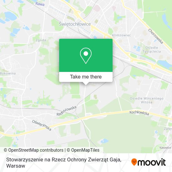 Stowarzyszenie na Rzecz Ochrony Zwierząt Gaja map