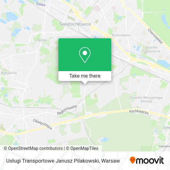 Usługi Transportowe Janusz Pilakowski map