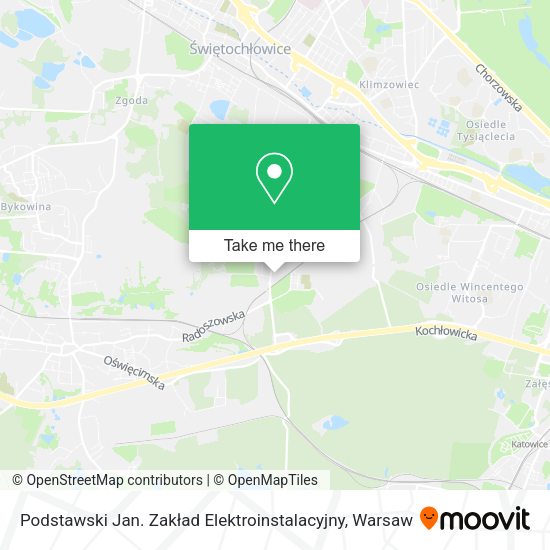 Podstawski Jan. Zakład Elektroinstalacyjny map