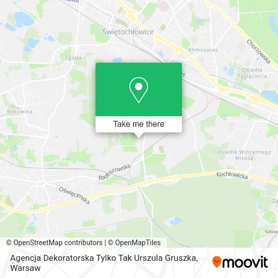 Agencja Dekoratorska Tylko Tak Urszula Gruszka map