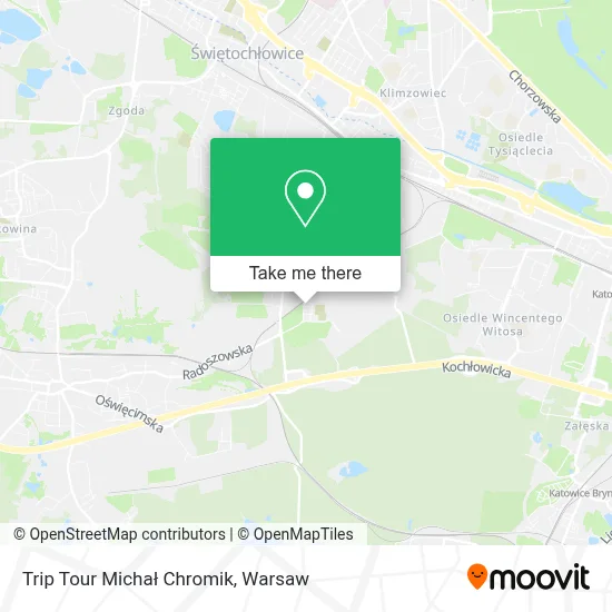 Trip Tour Michał Chromik map