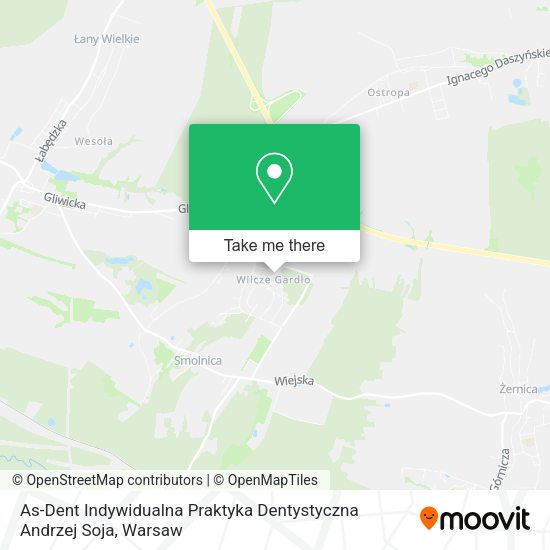 As-Dent Indywidualna Praktyka Dentystyczna Andrzej Soja map