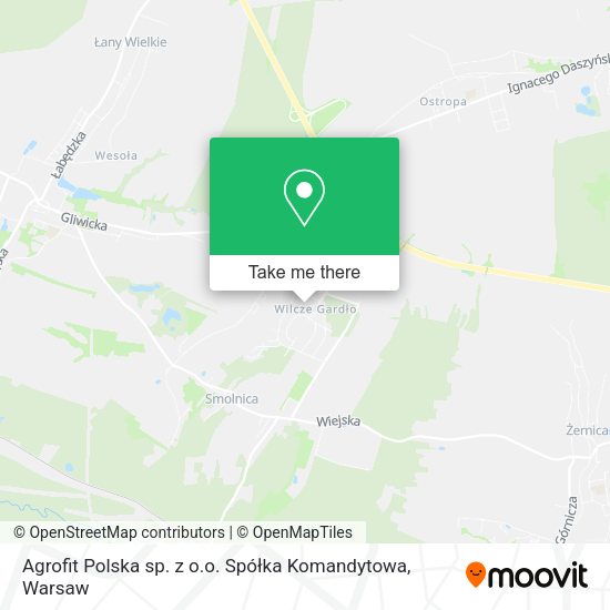 Agrofit Polska sp. z o.o. Spółka Komandytowa map