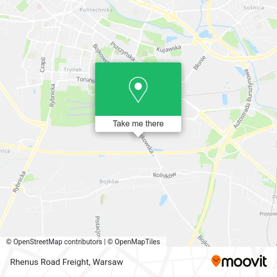 Карта Rhenus Road Freight