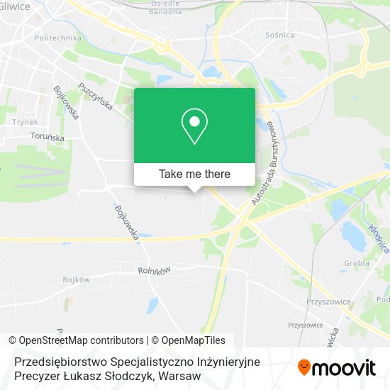 Przedsiębiorstwo Specjalistyczno Inżynieryjne Precyzer Łukasz Słodczyk map