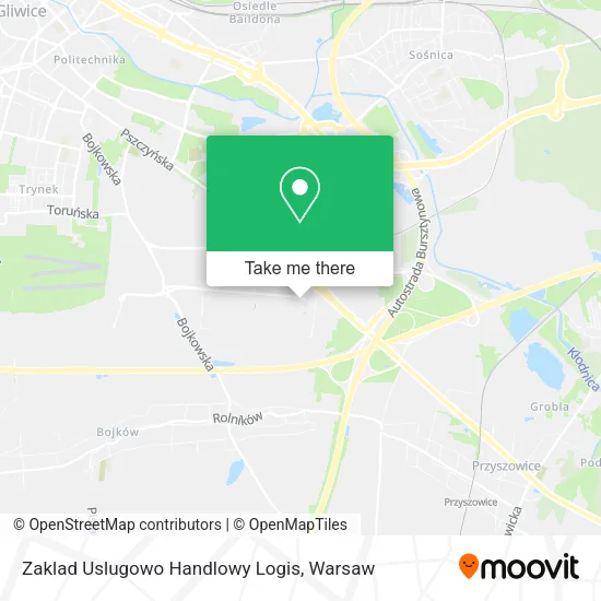 Карта Zaklad Uslugowo Handlowy Logis