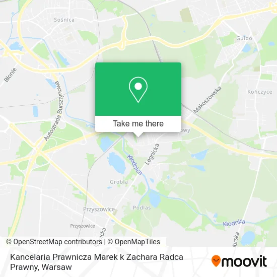 Kancelaria Prawnicza Marek k Zachara Radca Prawny map