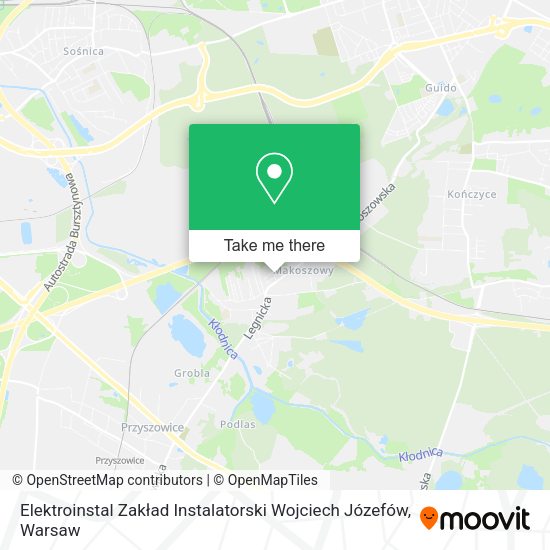 Elektroinstal Zakład Instalatorski Wojciech Józefów map