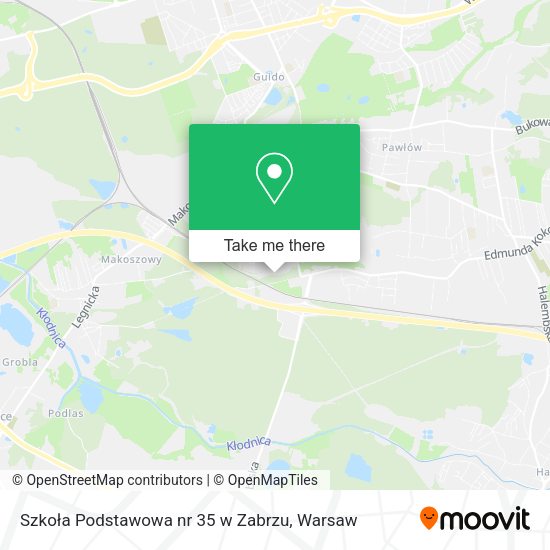 Szkoła Podstawowa nr 35 w Zabrzu map