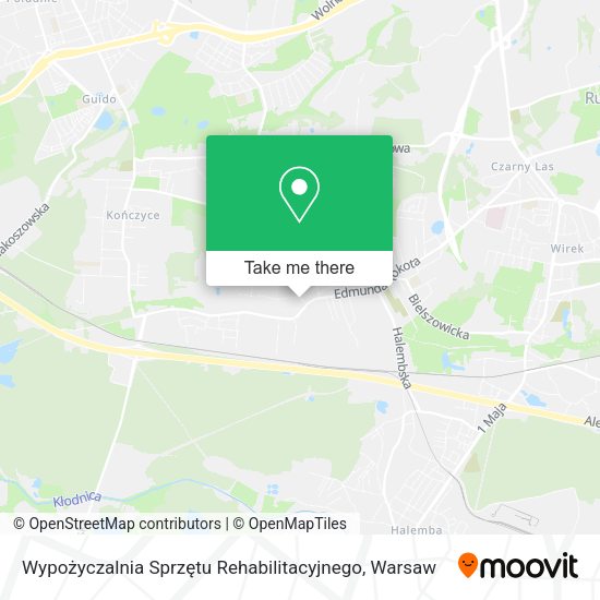 Wypożyczalnia Sprzętu Rehabilitacyjnego map