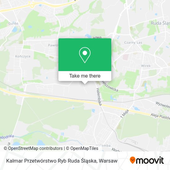 Kalmar Przetwórstwo Ryb Ruda Śląska map