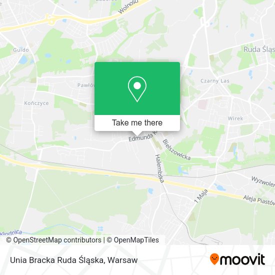 Unia Bracka Ruda Śląska map