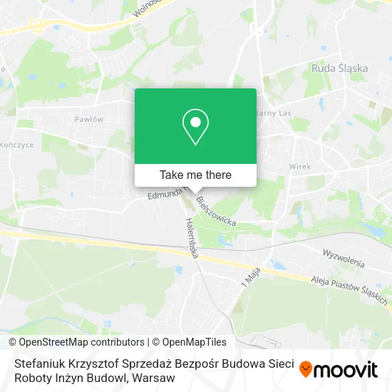 Stefaniuk Krzysztof Sprzedaż Bezpośr Budowa Sieci Roboty Inżyn Budowl map