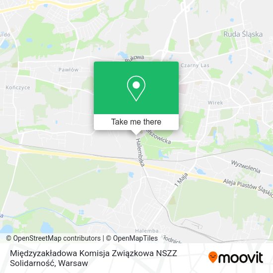 Międzyzakładowa Komisja Związkowa NSZZ Solidarność map