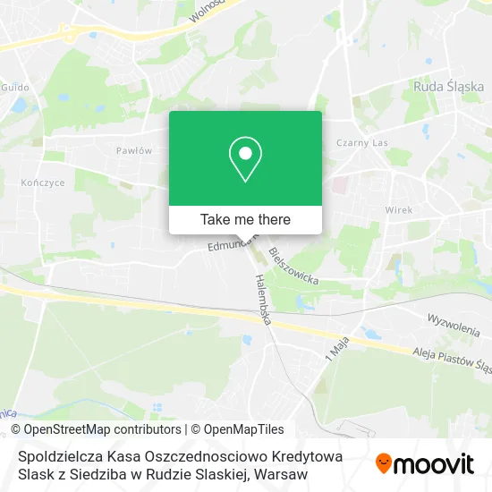 Карта Spoldzielcza Kasa Oszczednosciowo Kredytowa Slask z Siedziba w Rudzie Slaskiej