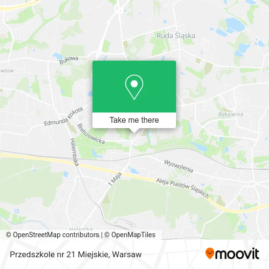 Карта Przedszkole nr 21 Miejskie