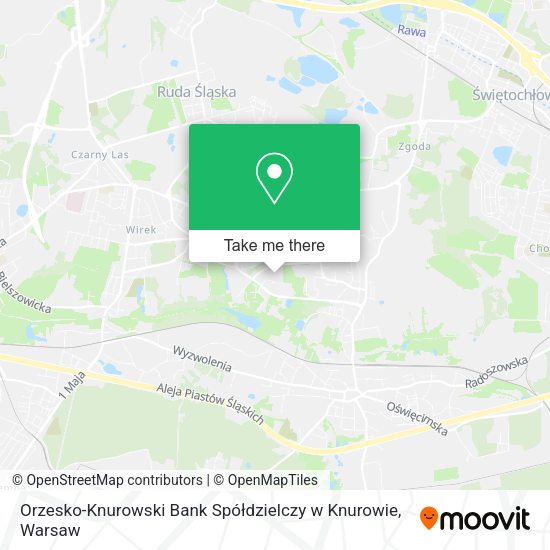 Orzesko-Knurowski Bank Spółdzielczy w Knurowie map