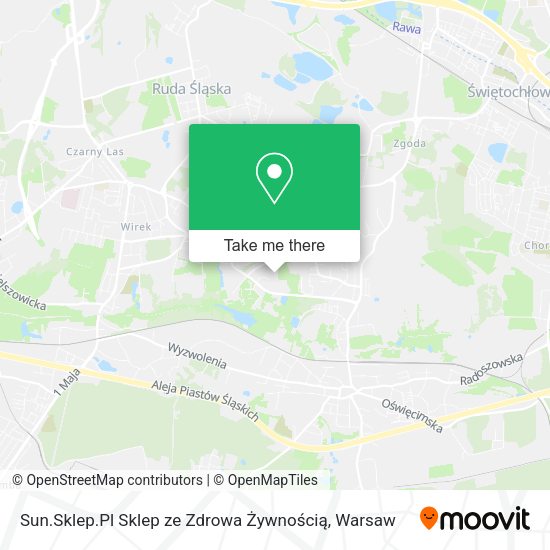 Sun.Sklep.Pl Sklep ze Zdrowa Żywnością map