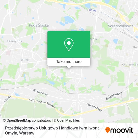 Przedsiębiorstwo Usługowo Handlowe Iwra Iwona Omyła map