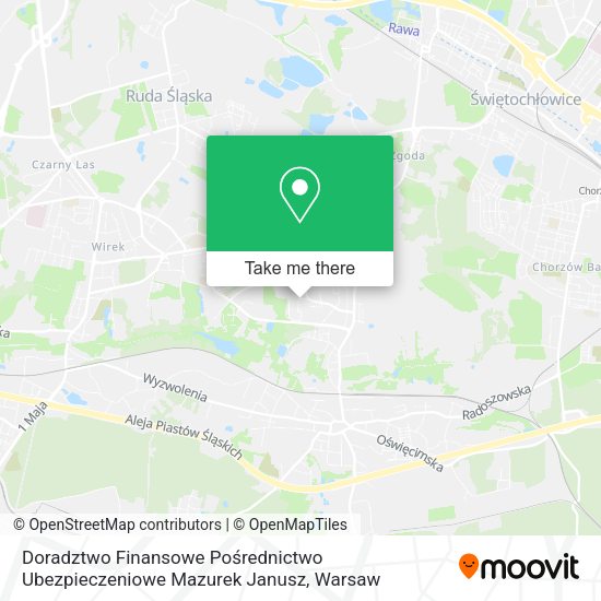 Doradztwo Finansowe Pośrednictwo Ubezpieczeniowe Mazurek Janusz map