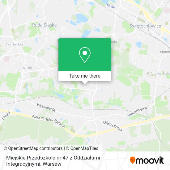 Miejskie Przedszkole nr 47 z Oddziałami Integracyjnymi map