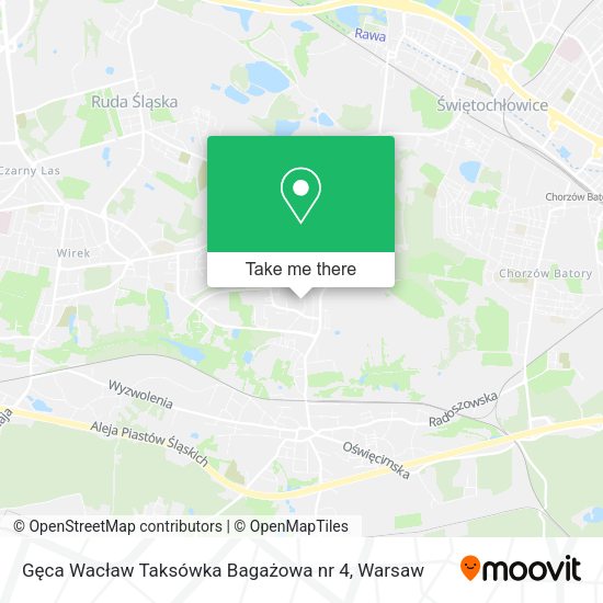 Gęca Wacław Taksówka Bagażowa nr 4 map