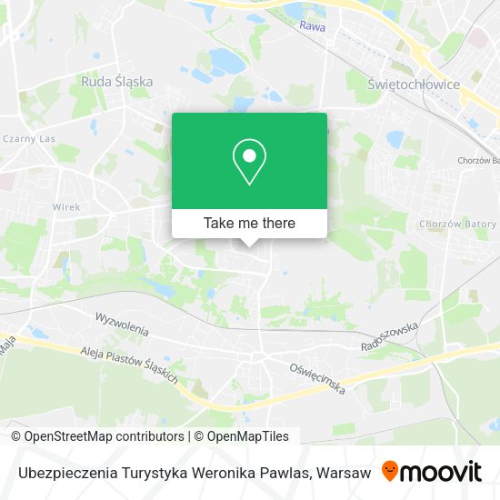 Ubezpieczenia Turystyka Weronika Pawlas map