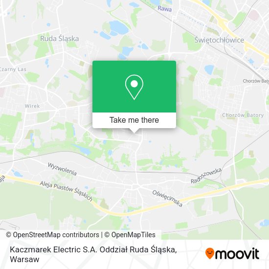 Kaczmarek Electric S.A. Oddział Ruda Śląska map