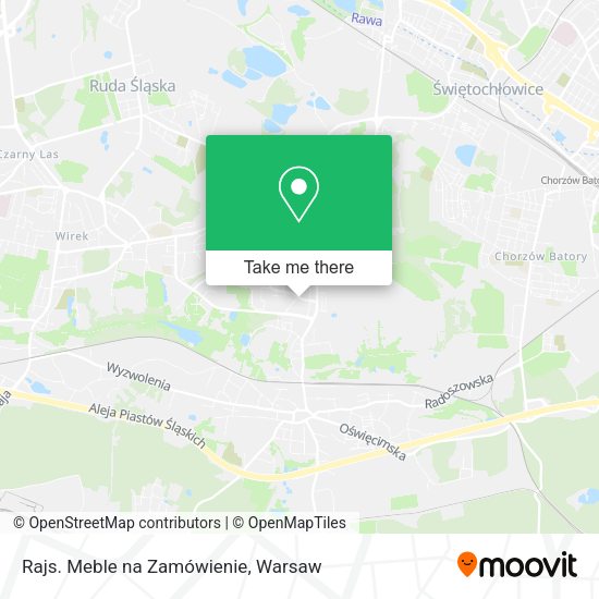 Rajs. Meble na Zamówienie map