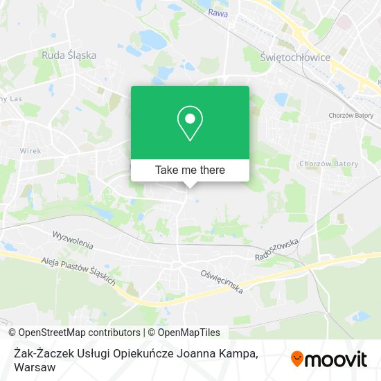 Żak-Żaczek Usługi Opiekuńcze Joanna Kampa map