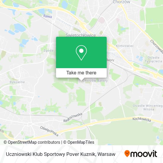 Uczniowski Klub Sportowy Pover Kuznik map