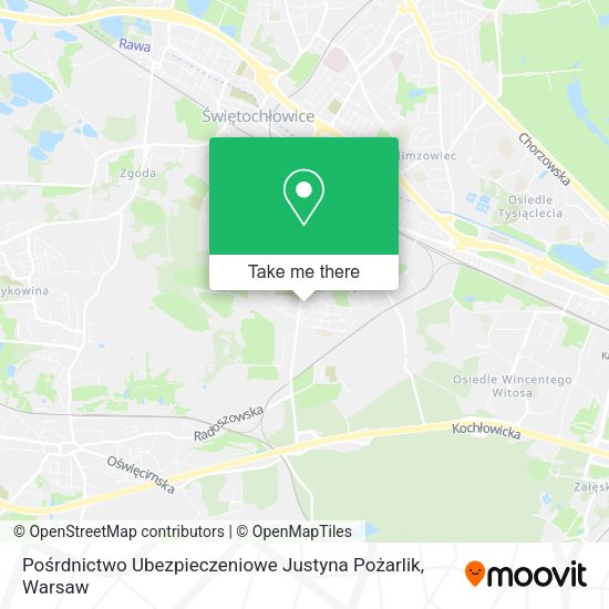 Pośrdnictwo Ubezpieczeniowe Justyna Pożarlik map