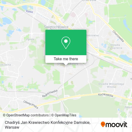 Chadryś Jan Krawiectwo Konfekcyjne Damskie map