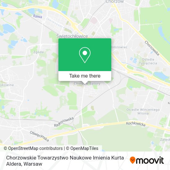 Chorzowskie Towarzystwo Naukowe Imienia Kurta Aldera map