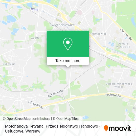 Molchanova Tetyana. Przedsiębiorstwo Handlowo - Usługowe map