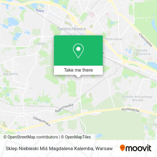 Sklep Niebieski Miś Magdalena Kalemba map