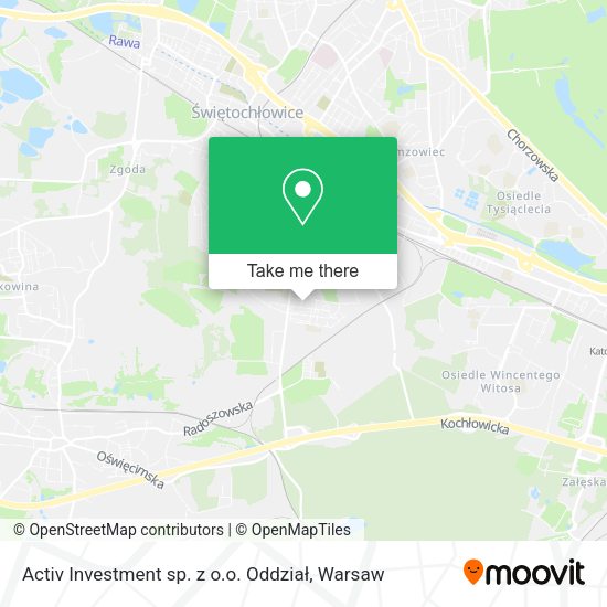 Activ Investment sp. z o.o. Oddział map