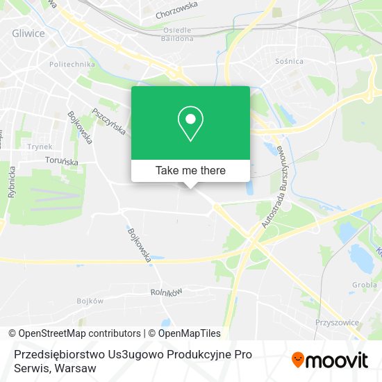 Przedsiębiorstwo Us3ugowo Produkcyjne Pro Serwis map