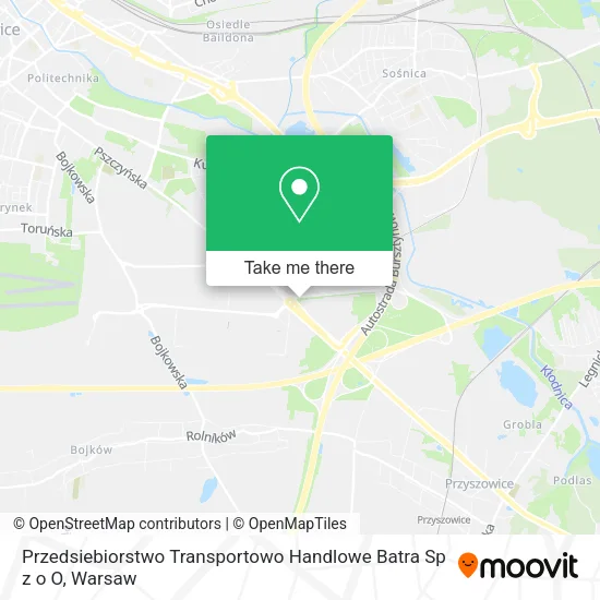 Карта Przedsiebiorstwo Transportowo Handlowe Batra Sp z o O