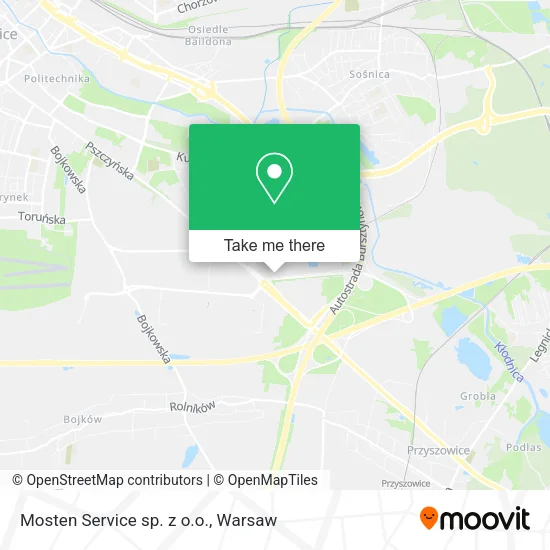 Карта Mosten Service sp. z o.o.