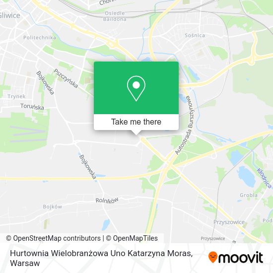 Hurtownia Wielobranżowa Uno Katarzyna Moras map