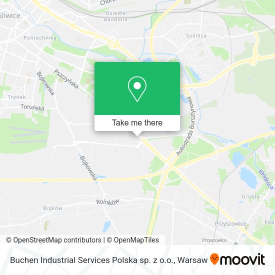 Карта Buchen Industrial Services Polska sp. z o.o.