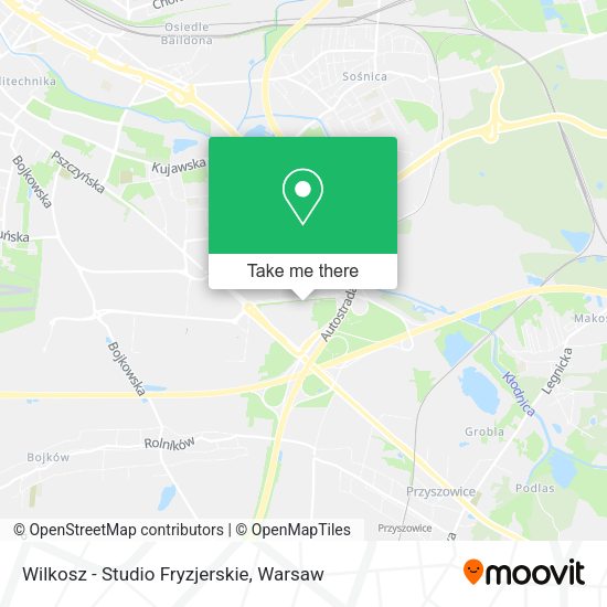 Wilkosz - Studio Fryzjerskie map