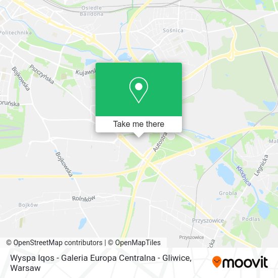 Wyspa Iqos - Galeria Europa Centralna - Gliwice map