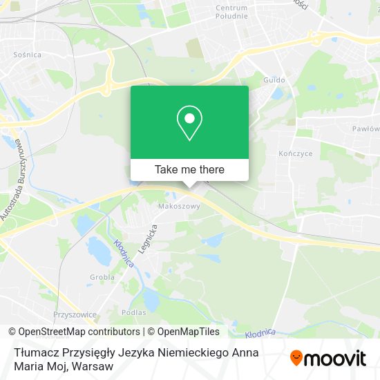 Tłumacz Przysięgły Jezyka Niemieckiego Anna Maria Moj map