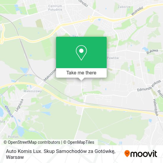 Auto Komis Lux. Skup Samochodów za Gotówkę map