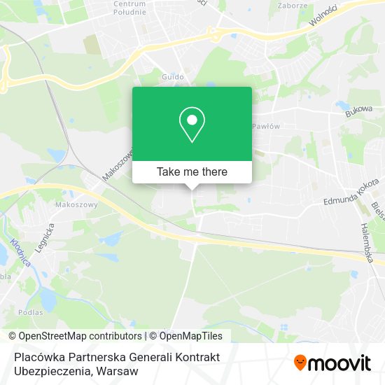 Placówka Partnerska Generali Kontrakt Ubezpieczenia map