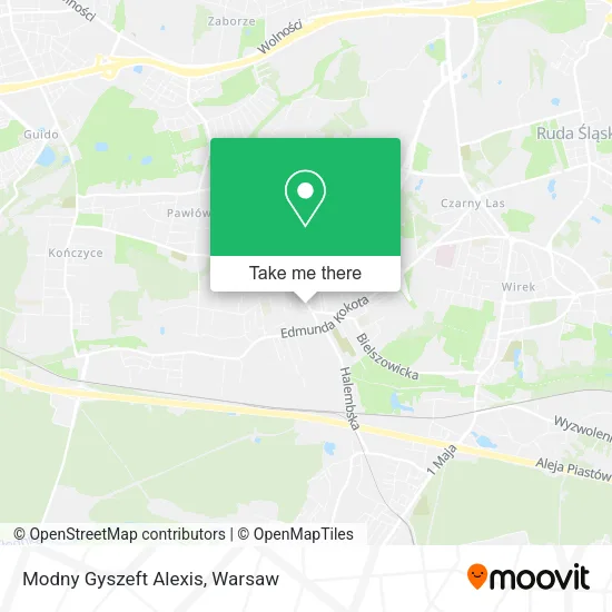 Карта Modny Gyszeft Alexis