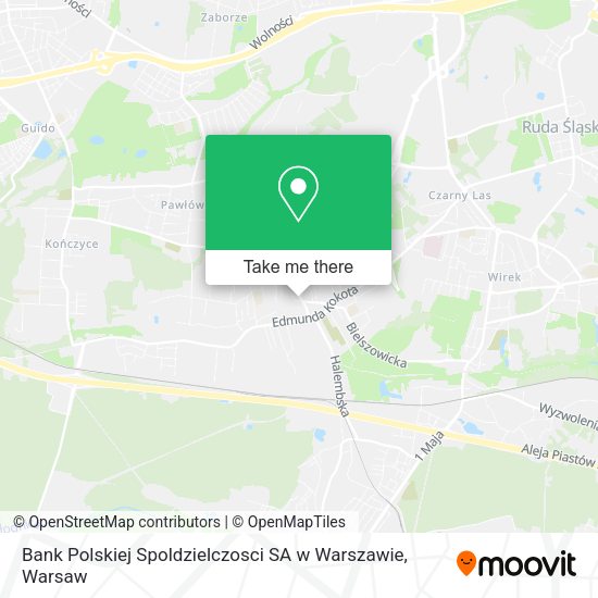 Bank Polskiej Spoldzielczosci SA w Warszawie map